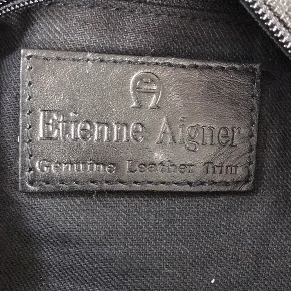 Etienne Aigner Black monogram small barrel bag 😘 - Picture 4 of 8